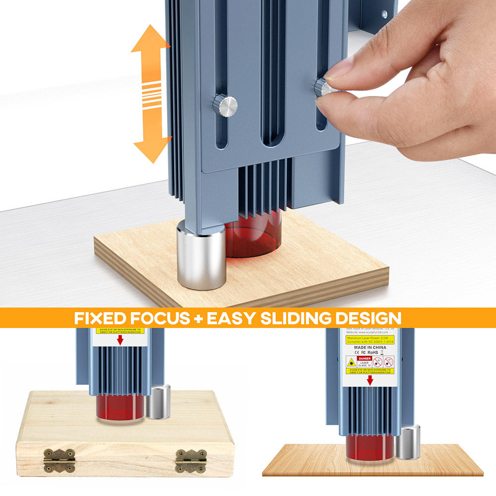 Grabador láser Sculpfun S9, máquina de grabado láser CNC totalmente metálica, 5,5 W, alta precisión, área de grabado 410 x 420 mm.