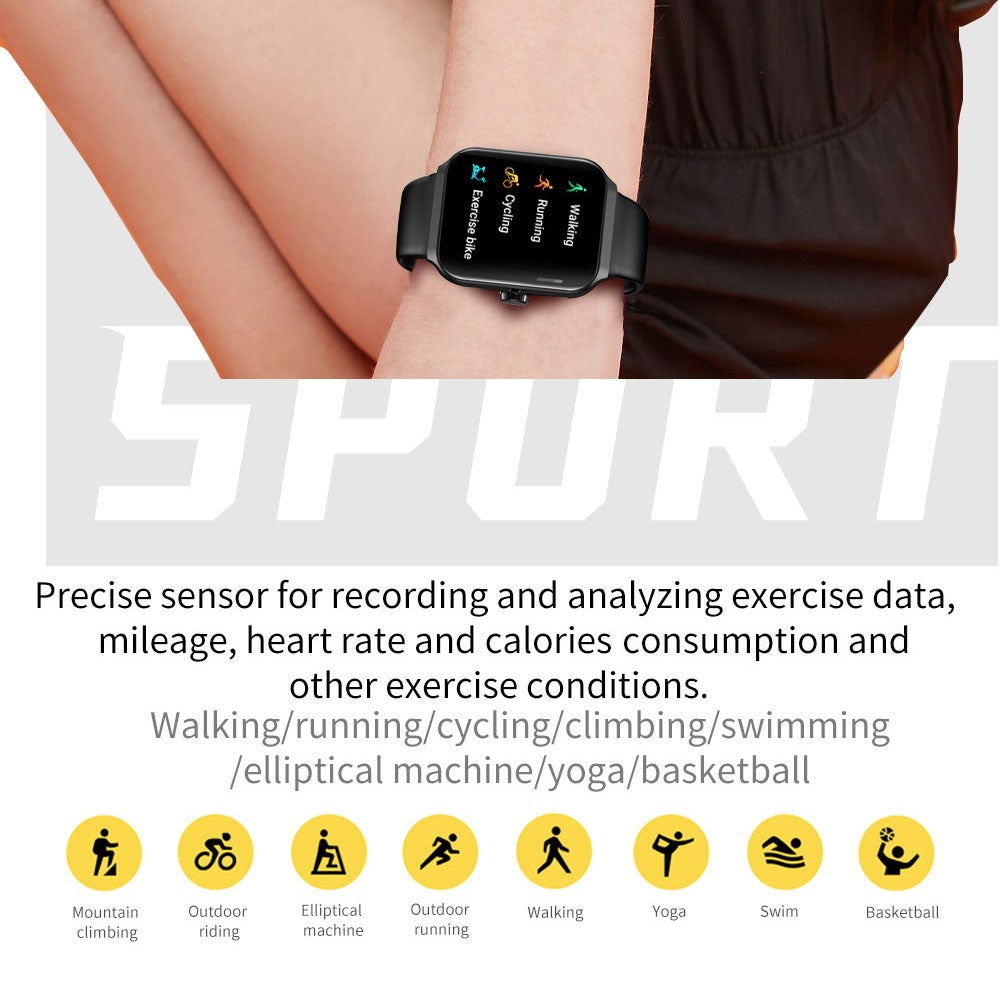 NX25 Smartwatch, 1.83 inches HD Screen, Bluetooth Calling, Sleep Heart Rate Blood Oxygen Monitoring, Multiple Sport Modes
