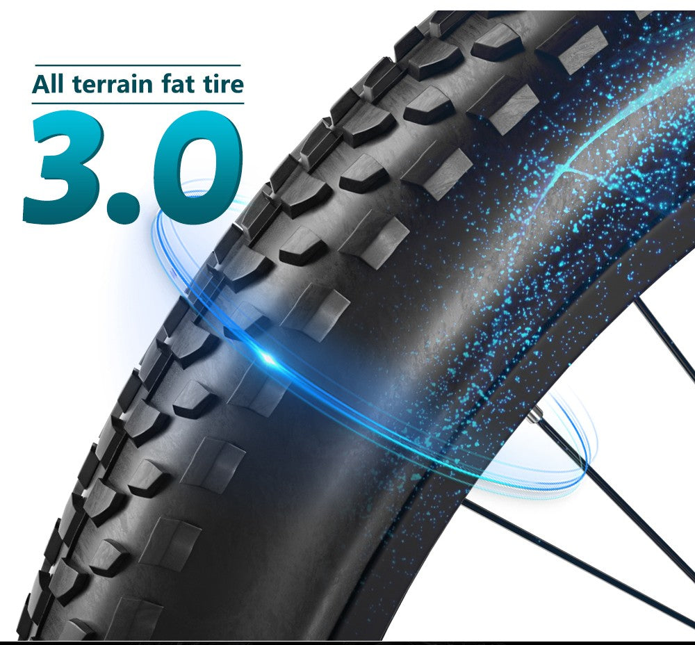 Shengmilo MX05 26 Zoll Fatbike-Mountainbike E-Bike, 500W Bafang Motor, 42 km/h Höchstgeschwindigkeit, 48V 15Ah LG Akku, 60 km Reichweite, Doppel-Öl-Scheibenbremsen