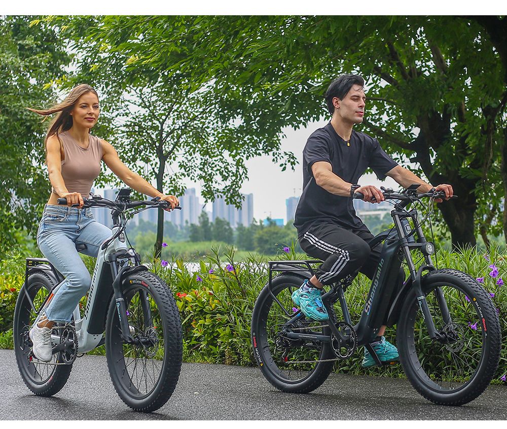 Shengmilo MX05 26 Zoll Fatbike-Mountainbike E-Bike, 500W Bafang Motor, 42 km/h Höchstgeschwindigkeit, 48V 15Ah LG Akku, 60 km Reichweite, Doppel-Öl-Scheibenbremsen