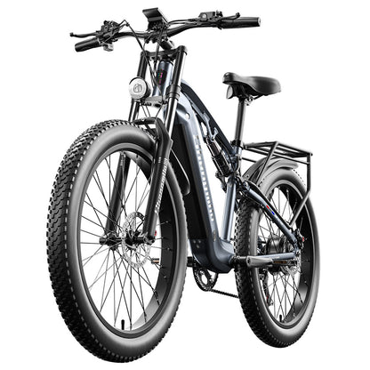 Shengmilo MX05 26 Inch Fat Tire Mountain E-Bike 500W Bafang Motor 42Km/h Max Speed 48V 15Ah LG Battery 60km Range Dual Oil Disc Brakes