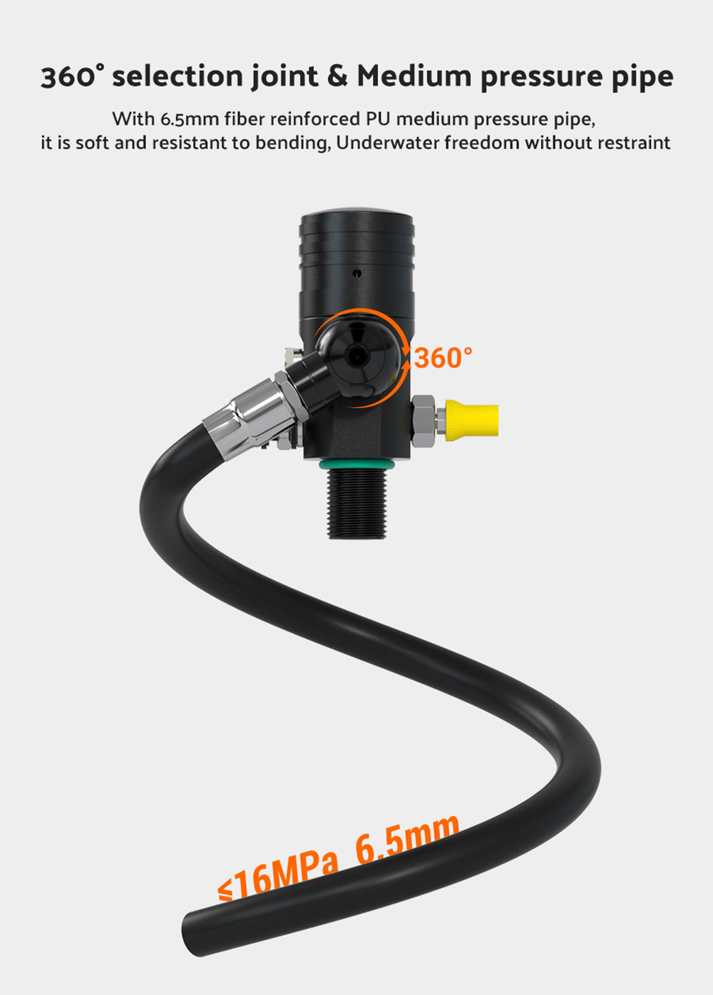 Botella de buceo SMACO S400 Pro de 1 litro - Negra
