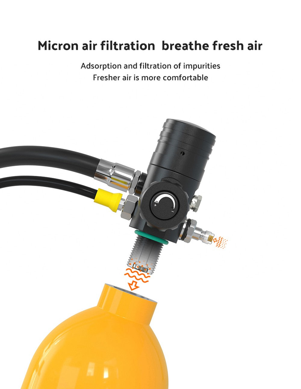 Botella de buceo SMACO S400 Pro de 1 litro - Negra