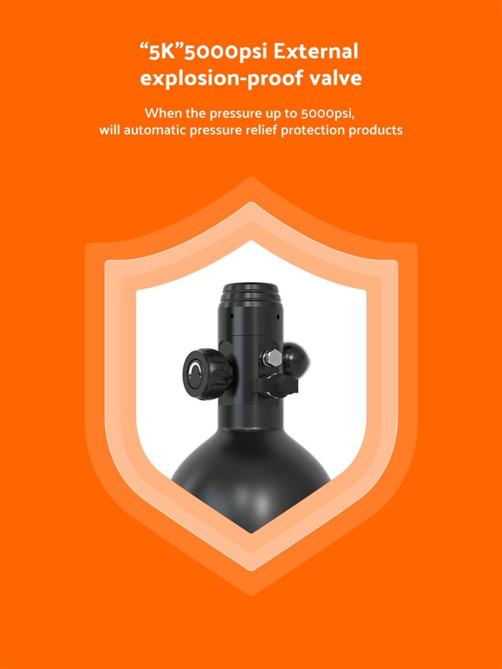 Botella de Buceo SMACO S700 Plus 2L - Negra