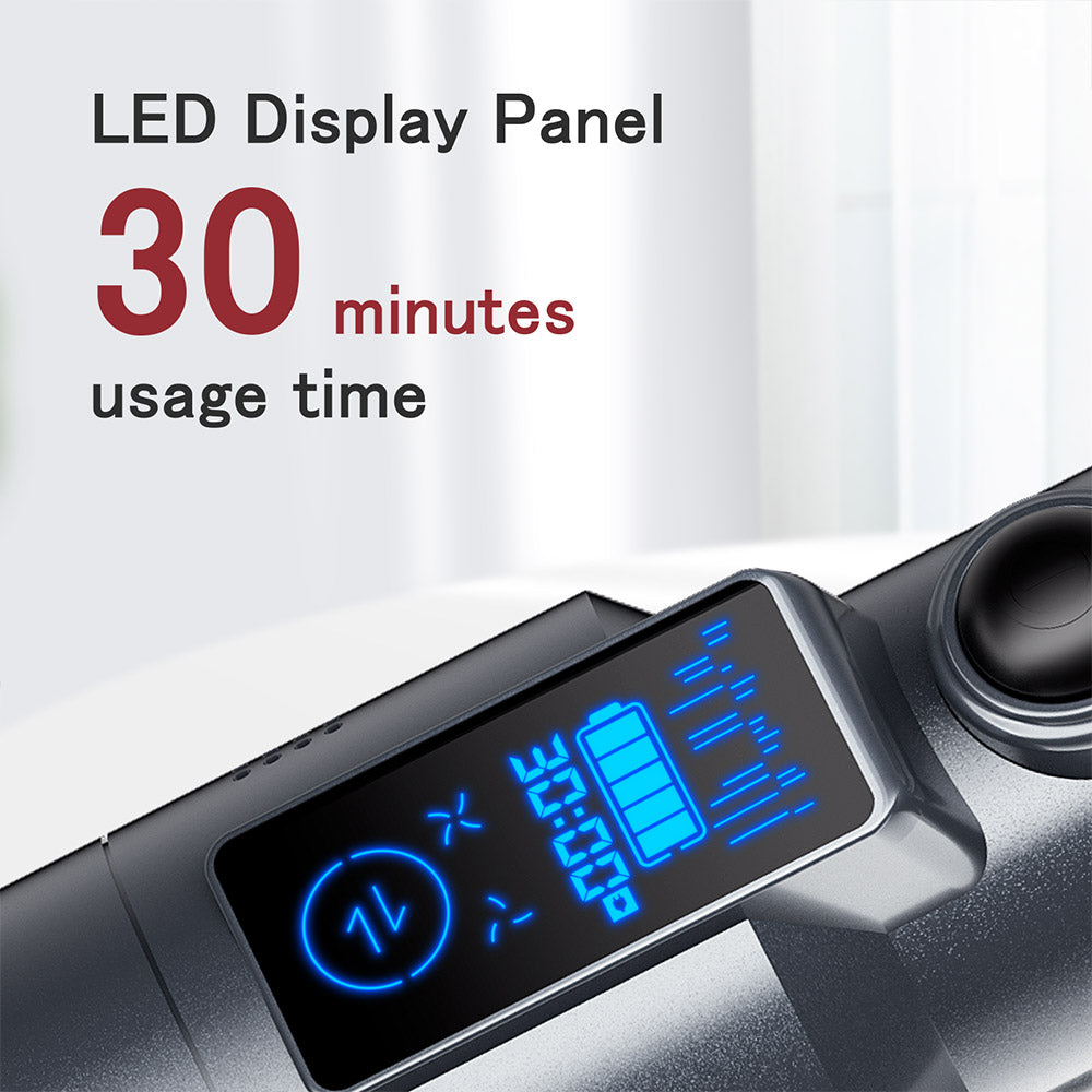 Aspiradora Inalámbrica Portátil SmartAI H5, Potencia de Succión 17KPa, Potencia 145W, Autonomía 30min, Pantalla LED