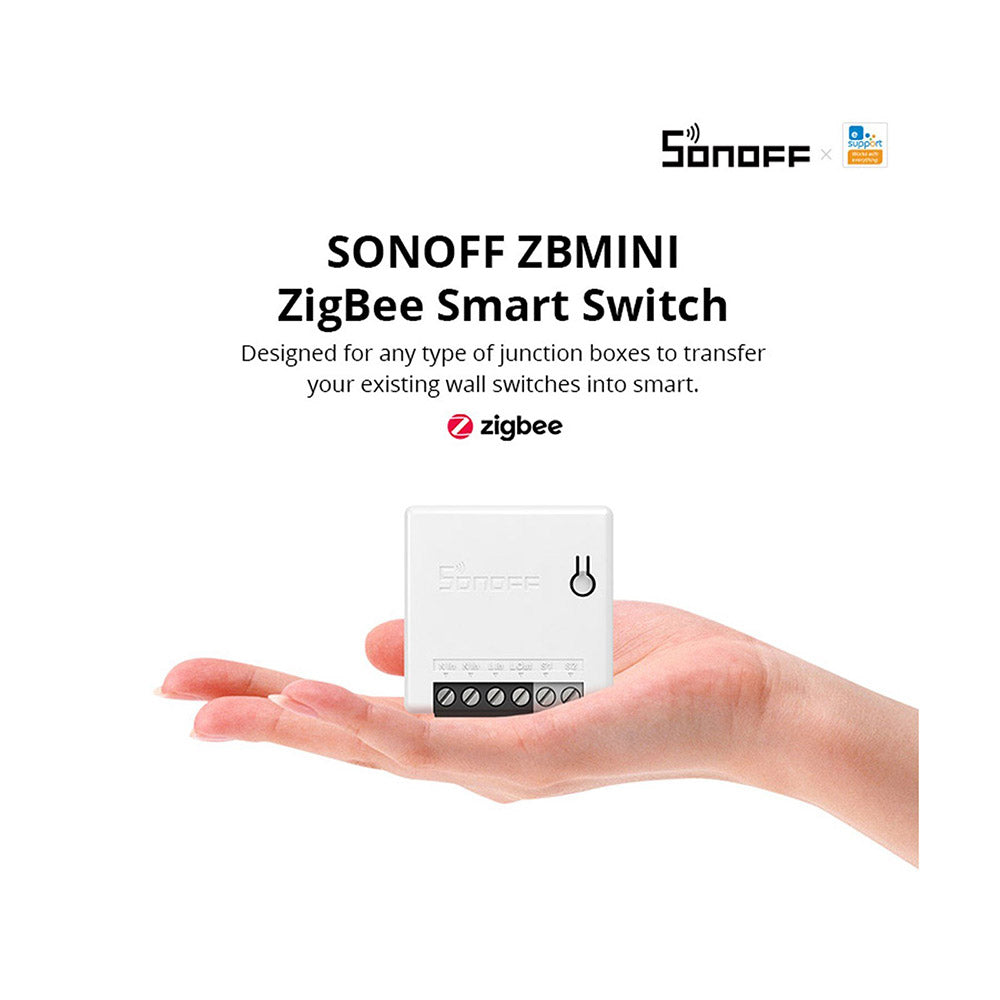 Interruptor inteligente bidireccional SONOFF ZBMINI Zigbee compatible con Google Home/Nest IFTTT y Alexa.