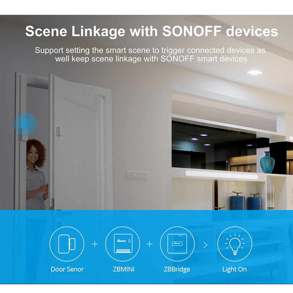 Interruptor inteligente bidireccional SONOFF ZBMINI Zigbee compatible con Google Home/Nest IFTTT y Alexa.