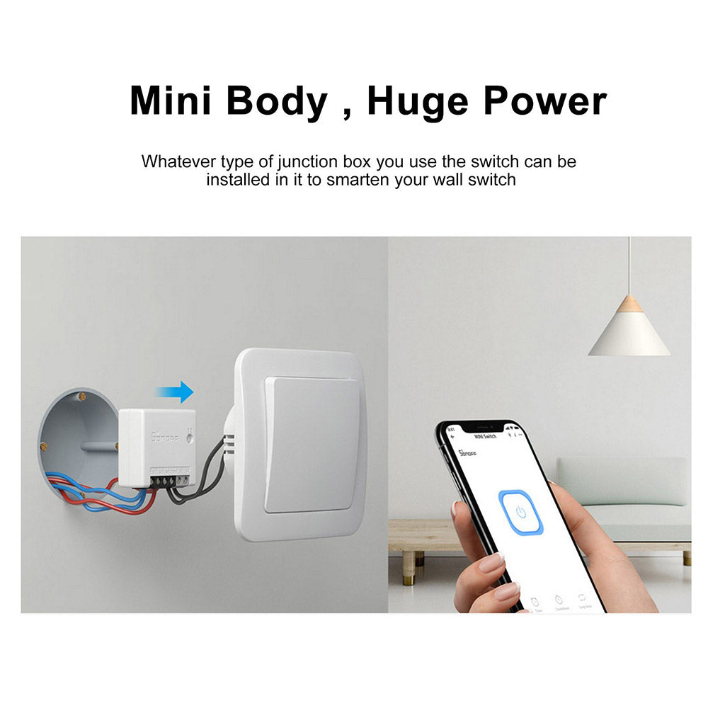 Interruptor inteligente bidireccional SONOFF ZBMINI Zigbee compatible con Google Home/Nest IFTTT y Alexa.