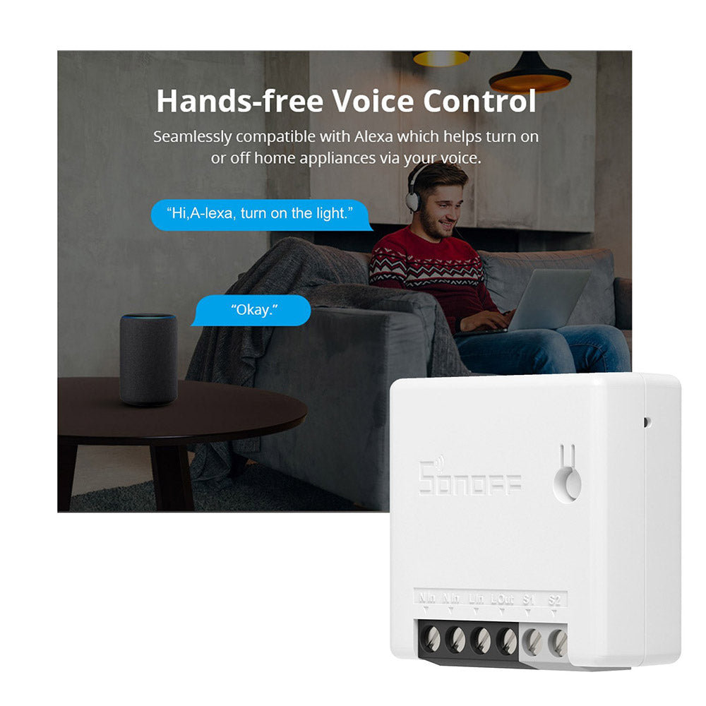 Interruptor inteligente bidireccional SONOFF ZBMINI Zigbee compatible con Google Home/Nest IFTTT y Alexa.