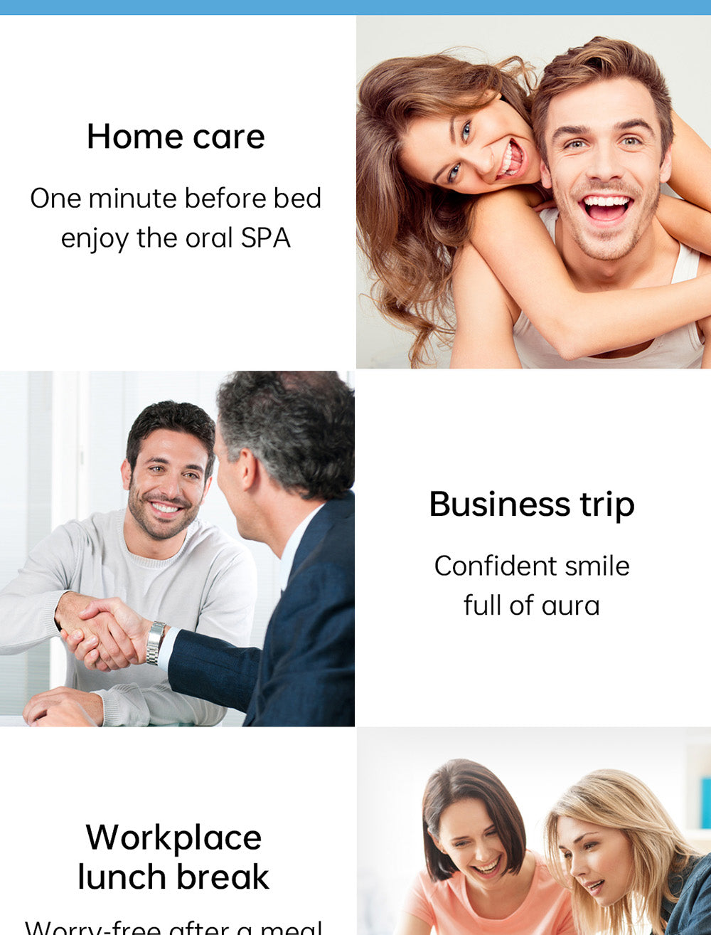 Irrigador bucal inteligente visual SUNUO C3 PRO, limpiador dental con esterilización UV, cámara HD de 5MP, conexión WiFi, resistente al agua IPX7 - Blanco