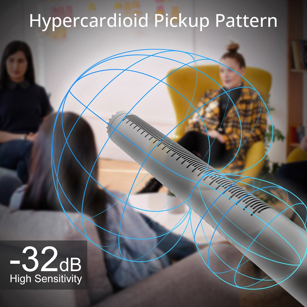 Micrófono de cañón hipercardioide SYNCO D2