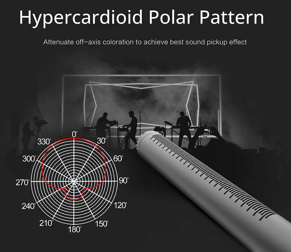 Micrófono de cañón hipercardioide SYNCO D2