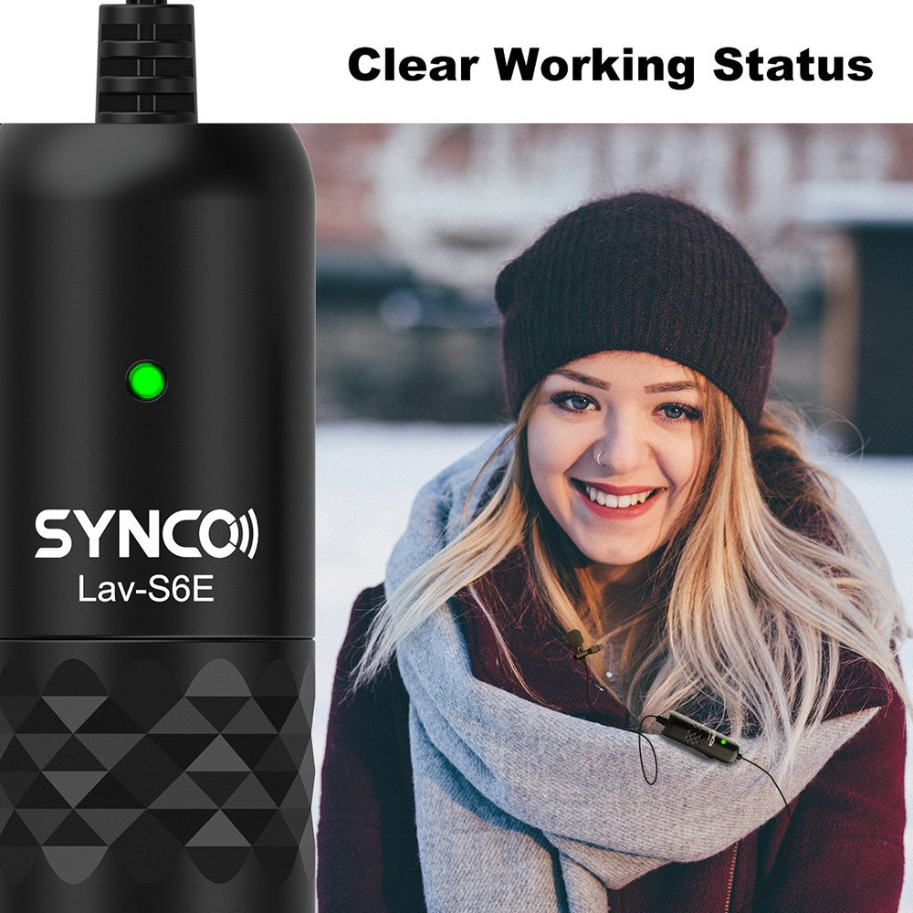 Micrófono Lavalier de grabación omnidireccional SYNCO S6E