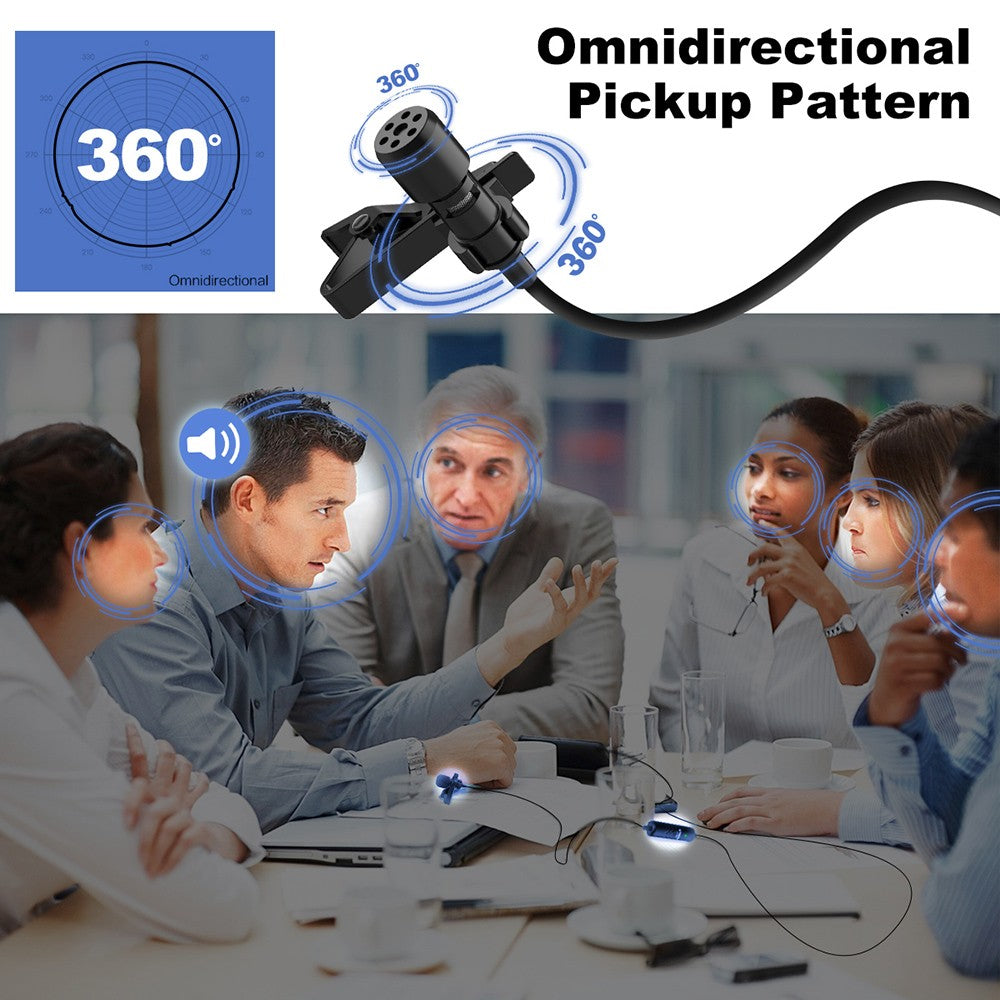 Micrófono Lavalier de grabación omnidireccional SYNCO S6E