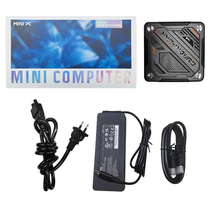 AOOSTAR MN78 Gaming Mini PC with RGB Light, AMD Ryzen 7 7840HS Octa-Core 16 Threads Up to 5.1GHz, 16GB DDR5 RAM 512GB M.2 SSD, Windows 11, WiFi6 Bluetooth5.2, HDMI USB4 DP 4K@60Hz Triple Display, USB4*1 USB3.2*2 USB2.0*2 HDMI*1 LAN*2 - Black, EU