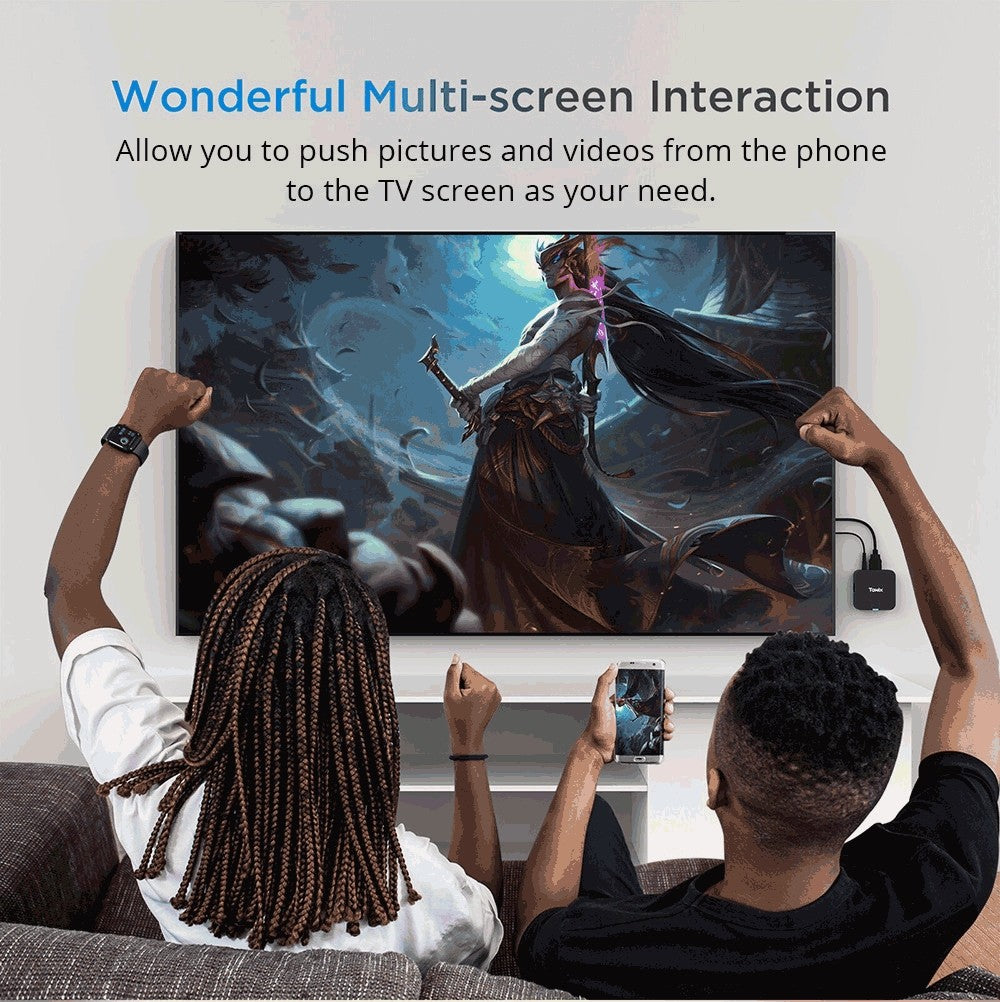 TANIX TX1 Mini TV Box, Android 10, Allwinner H313, Built-in WiFi, 1GB RAM 8GB ROM, Support 4K Decoding, 1*AV 1*HDMI 1*USB 2.0