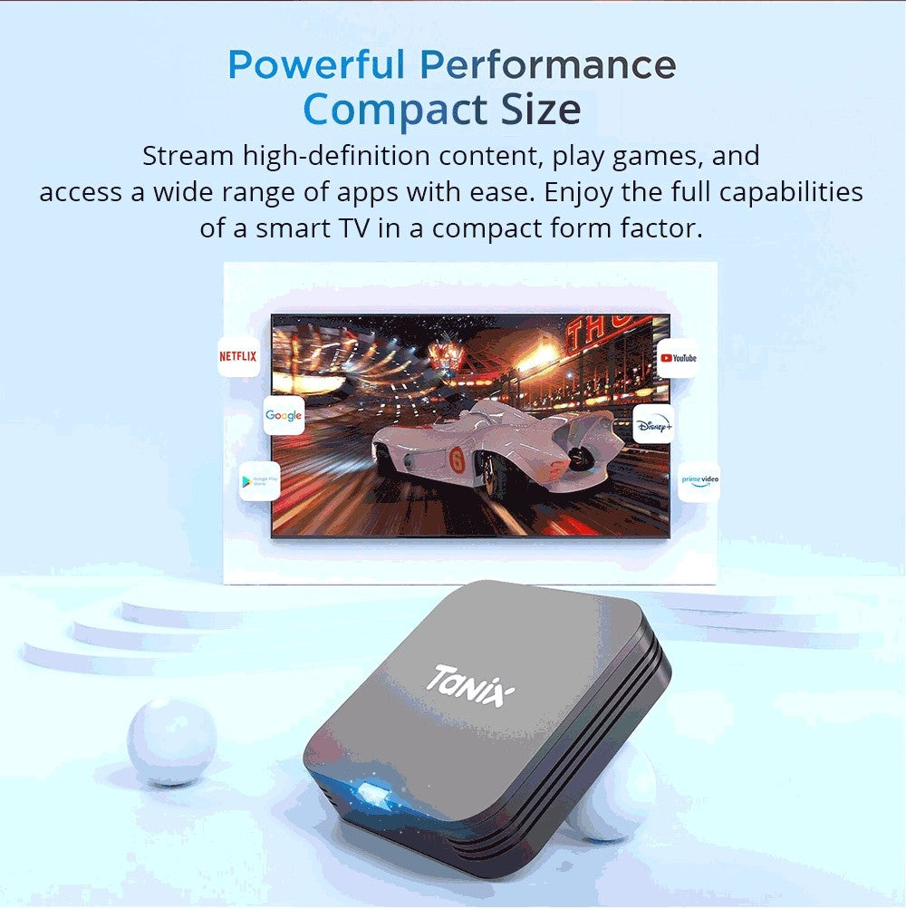 TANIX TX1 Mini TV Box, Android 10, Allwinner H313, Built-in WiFi, 1GB RAM 8GB ROM, Support 4K Decoding, 1*AV 1*HDMI 1*USB 2.0