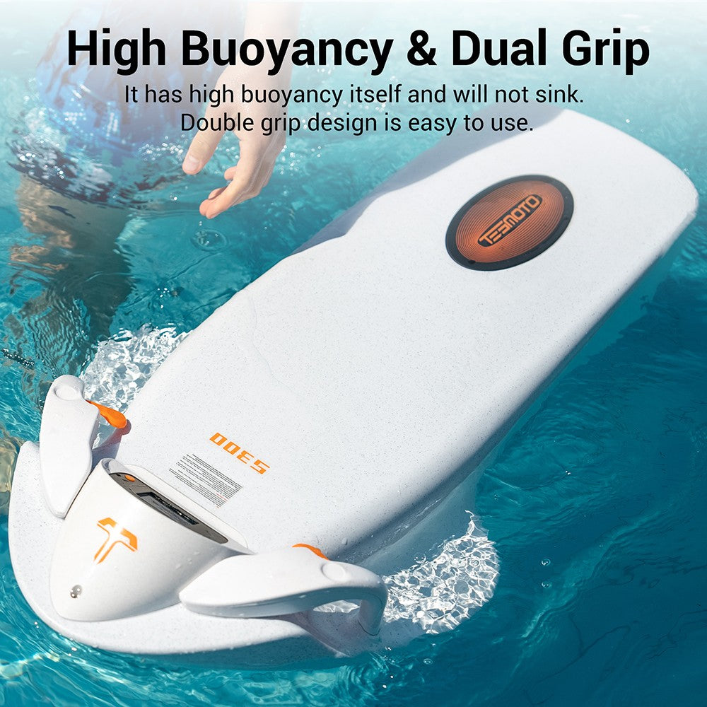 TESMOTO S300 Electric Surfboard, 3200W Motor, Dual-speed Modes, Up to 80 Minutes Playtime, IP68 Waterproof