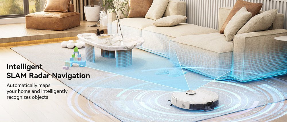 Robot aspirador Tesvor S8 Pro 2 en 1 con función de fregado, succión de 6000 Pa, navegación LiDAR, 240 minutos de autonomía, control por APP/Alexa.