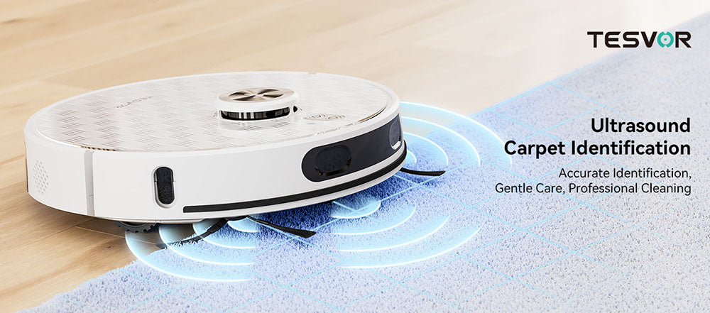 Robot aspirador Tesvor S8 Pro 2 en 1 con función de fregado, succión de 6000 Pa, navegación LiDAR, 240 minutos de autonomía, control por APP/Alexa.