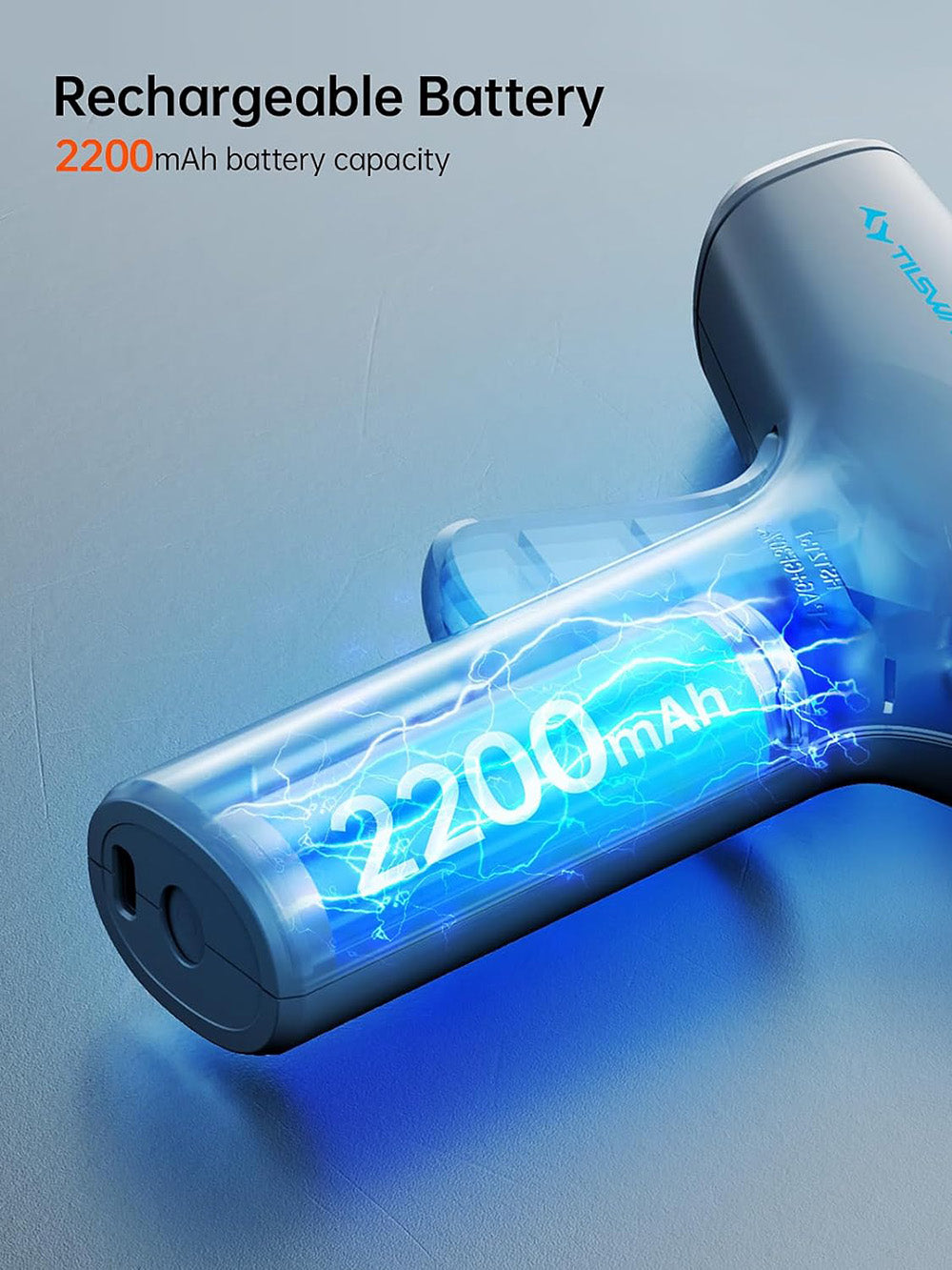 Tilswall W104 4V Cordless Hot Glue Gun, 15s Fast Preheating, 2200mAh USB-C Rechargeable, Smart Power-off