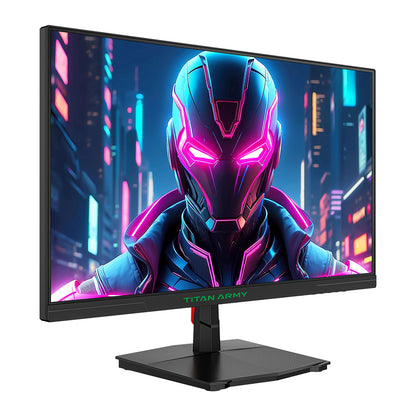TITAN ARMY P2510G Gaming Monitor, 24.5'' 1920*1080 FAST IPS Screen, 180Hz Refresh Rate, HDR10, 99% sRGB, 1ms GTG, Adaptive Sync, Dynamic OD, Game Assist, 8 Scene Modes, Hardware Low Blue Light, Adjustable Tilt, VESA Mount, 1*HDMI2.0 1*DP1.4 1* Audio