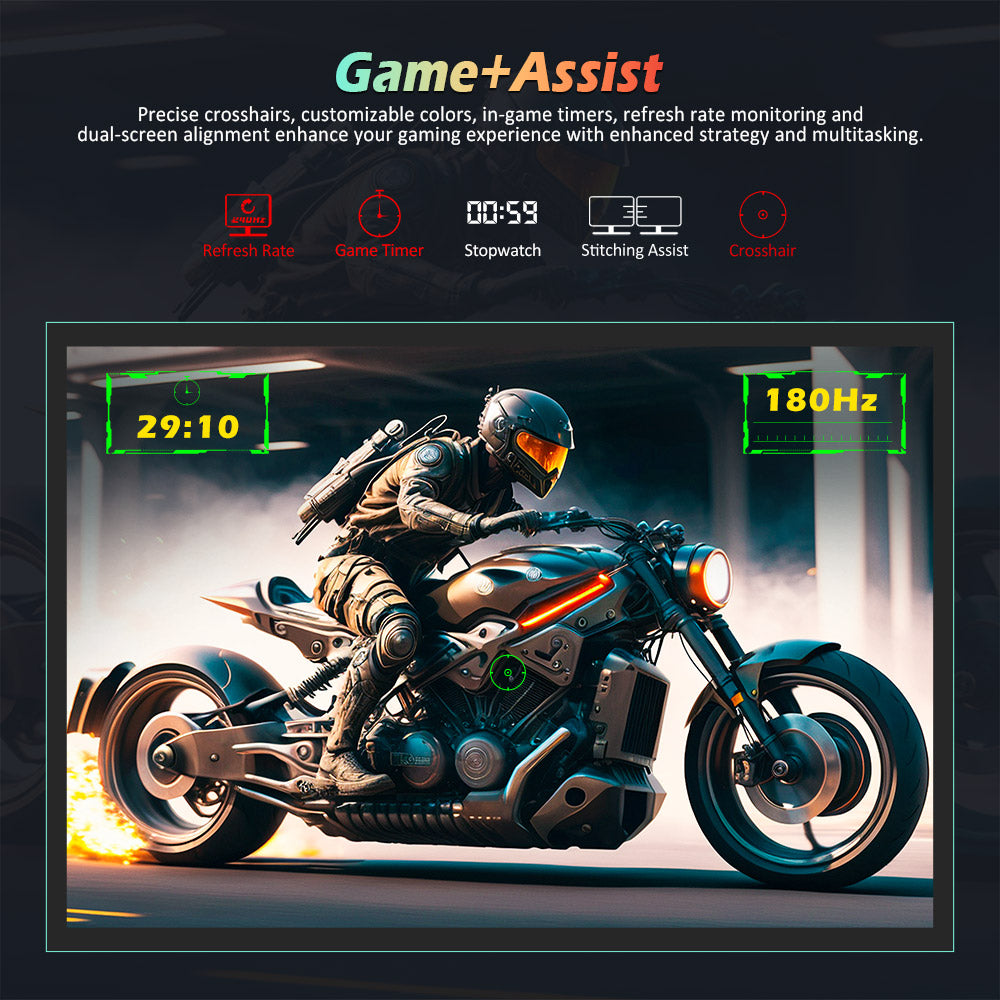 Monitor para juegos TITAN ARMY P2510G, pantalla IPS rápida de 24.5'' 1920*1080, frecuencia de actualización de 180 Hz, HDR10, 99 % sRGB, 1 ms GTG, sincronización adaptativa, OD dinámico, asistencia para juegos, 8 modos de escena, luz azul baja por hardware, inclinación ajustable, montaje VESA, 1*HDMI2.0 1*DP1.4 1*Audio