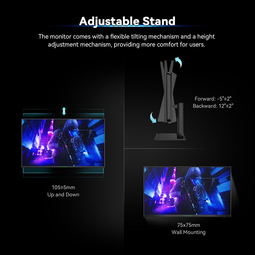 TITAN ARMY P32H2U Commercial Monitor, 32-inch 3840x2160 4K UHD Screen, 60Hz Refresh Rate, HDR10 Brightness, Low Blue Light, Built-in Speaker, 95% DCI-P3 Color Gamut, 65W Full-Featured USB-C Port, VESA Mount