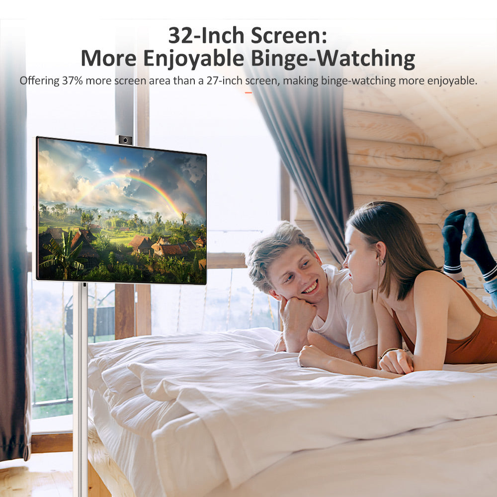 Titan Army V32D4U Pro Flat 16:9 VA UHD 76Hz Portable Smart Screen with Powerful Chipset and Multiple Connection Modes