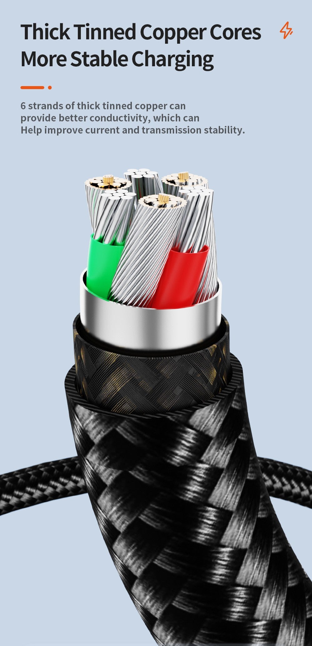 Toocki TXCTT1-XY01 PD 100W Fast Charging Cable, 5A, Smart Digital Display, E-Marker Chip, 480Mbps Data Transfer, Braided Nylon, Blue - 1m