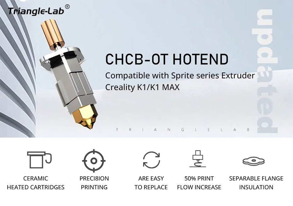 Trianglelab CHCB-OT Hotend para impresora 3D para extrusor Creality Sprite
