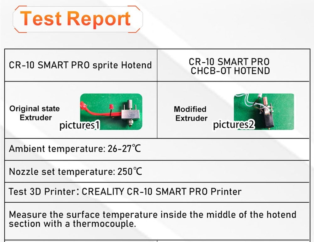 Trianglelab CHCB-OT Hotend para impresora 3D para extrusor Creality Sprite