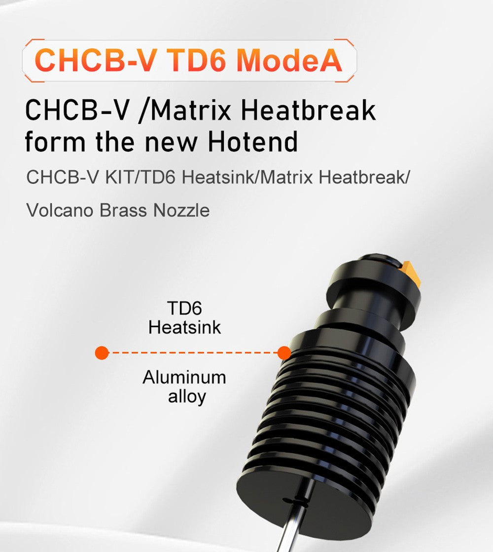 Hotend Trianglelab CHCB-V TD6 MODE A para impresora 3D Prusa
