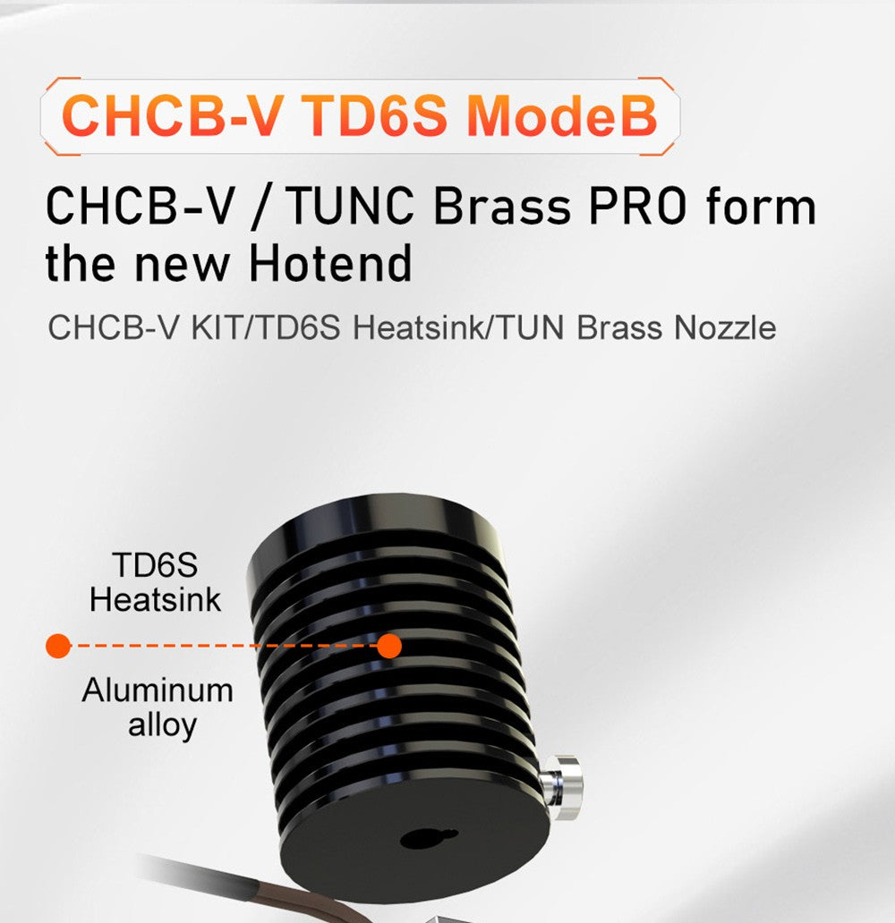 Hotend Trianglelab CHCB-V TD6S MODE B para impresora 3D Voron