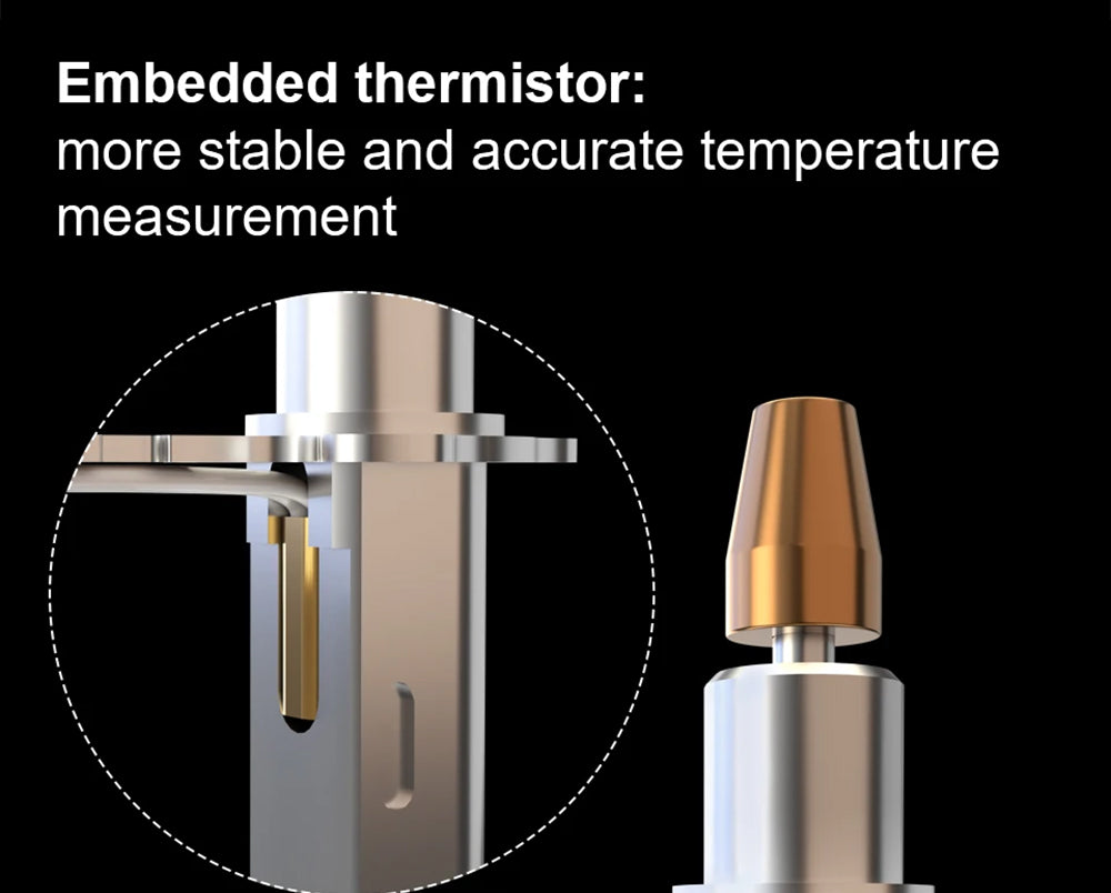 Trianglelab Rapido ACE HF Hotend - Termistor PT1000, compatible con Dragon/Rapido, adaptador V6
