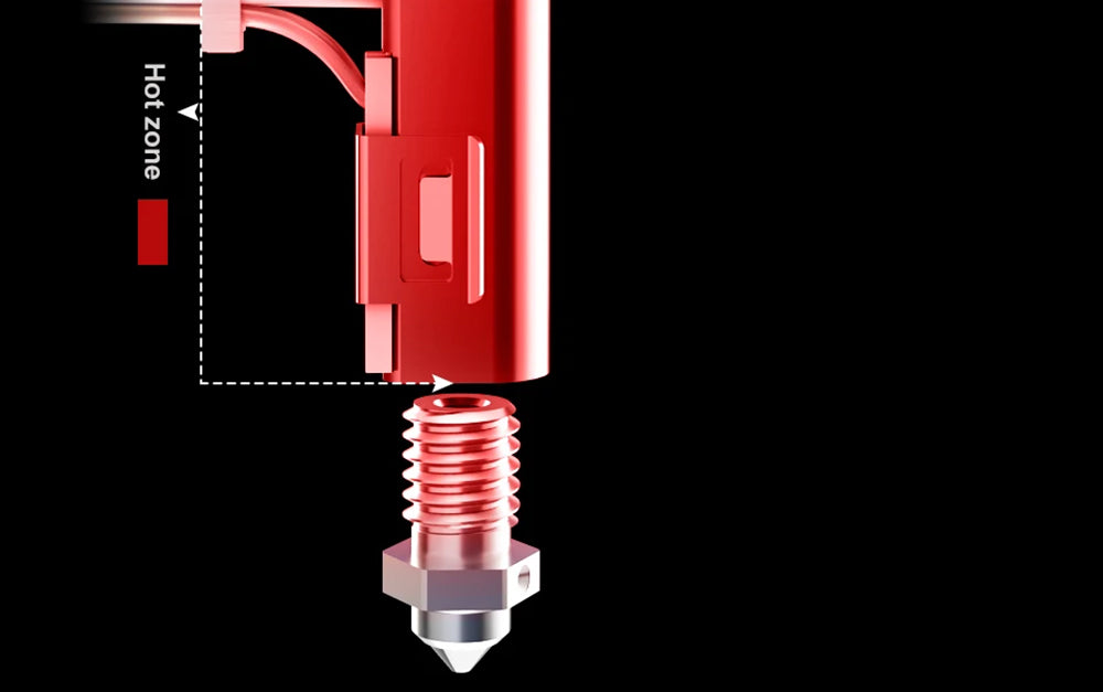 Trianglelab Rapido ACE UHF Hotend - Termistor PT1000, compatible con Dragon/Rapido, adaptador V6