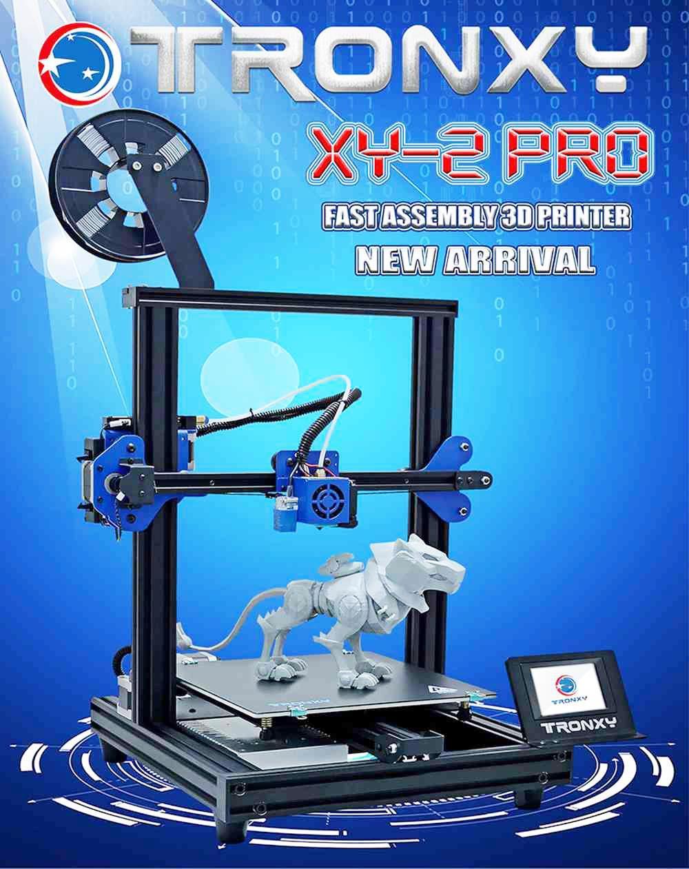 Impresora 3D TRONXY XY-2 Pro Titan, extrusor Titan, detección de fin de filamento, reanudación de impresión ultra silenciosa, 255x255x245mm