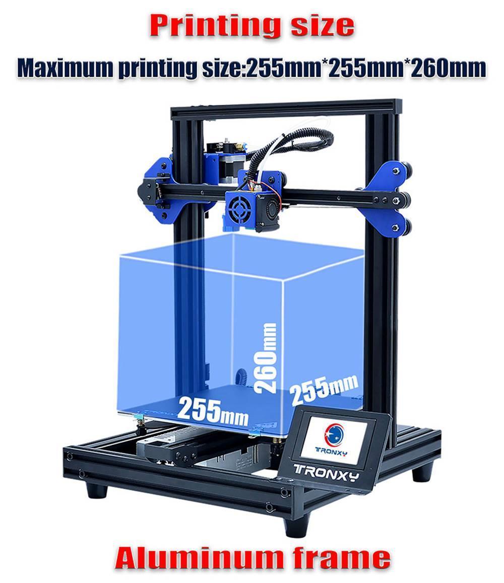 Impresora 3D TRONXY XY-2 Pro Titan, extrusor Titan, detección de fin de filamento, reanudación de impresión ultra silenciosa, 255x255x245mm