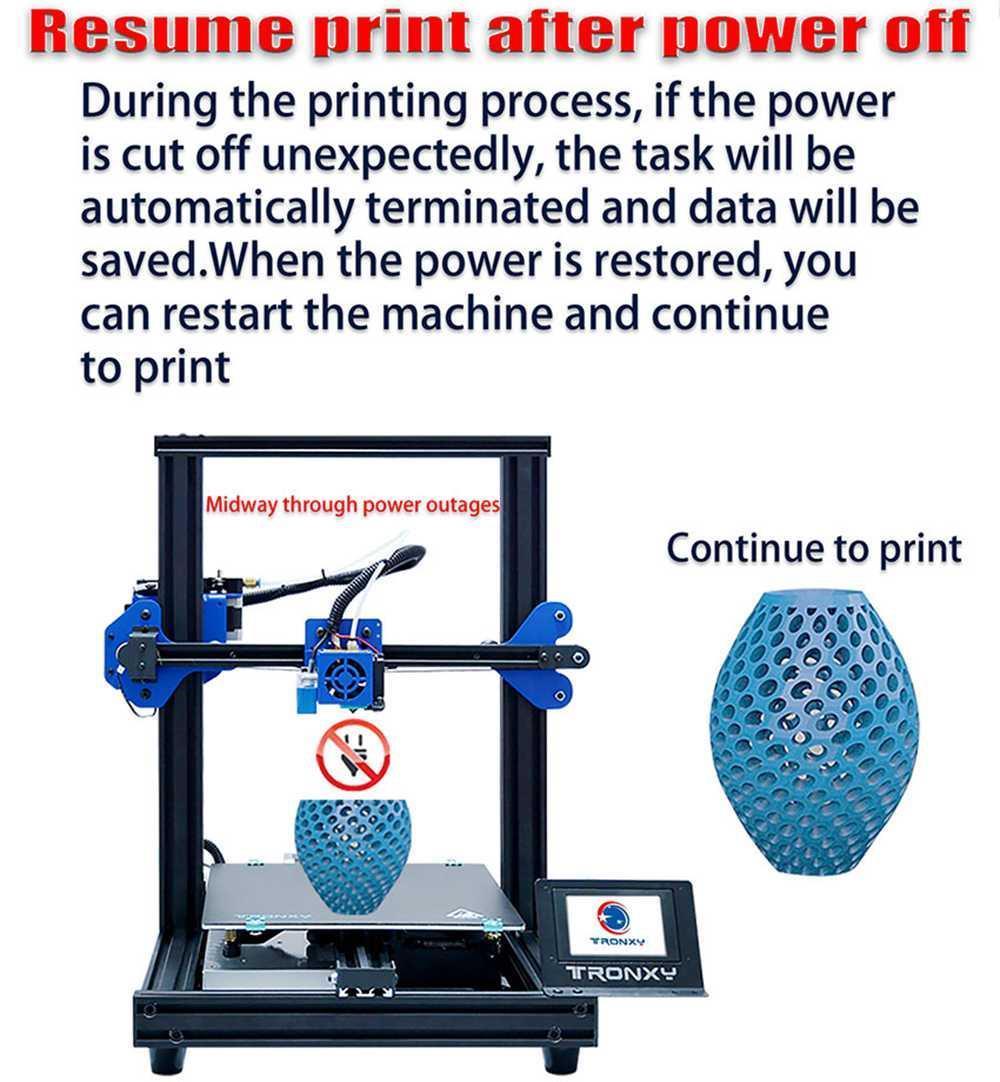 Impresora 3D TRONXY XY-2 Pro Titan, extrusor Titan, detección de fin de filamento, reanudación de impresión ultra silenciosa, 255x255x245mm