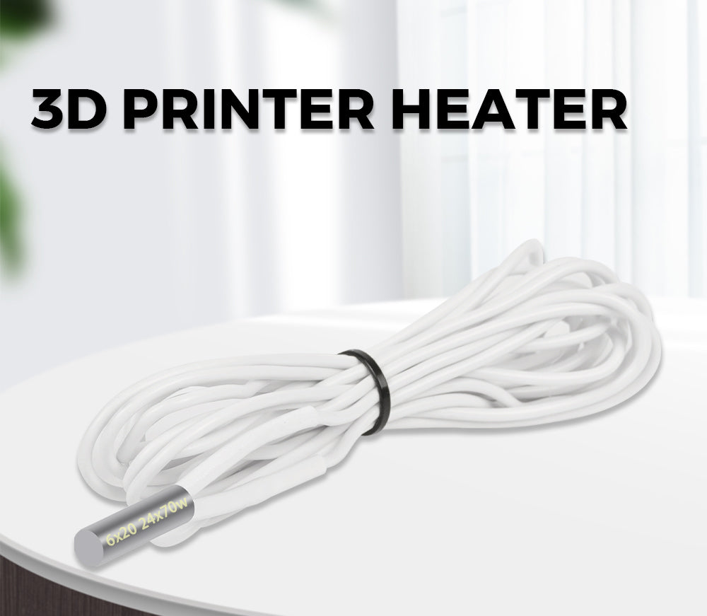 Cable calefactor TWO TREES 12V 70W, tubo calefactor con sensor de temperatura T-D500 para impresora 3D Volcano E3D V6