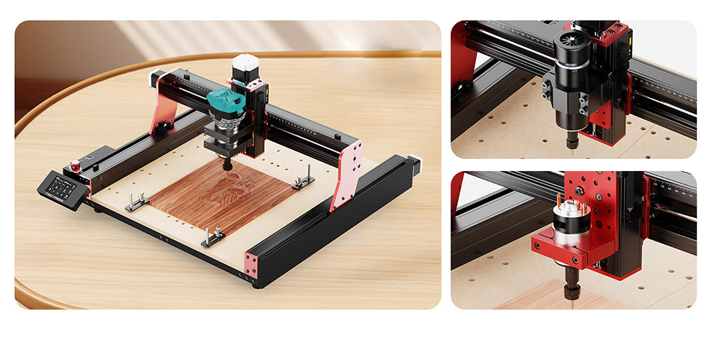 Fresadora/Canteadora de Madera TWO TREES 800W 30000RPM, Seis Velocidades, para la Serie TTC450
