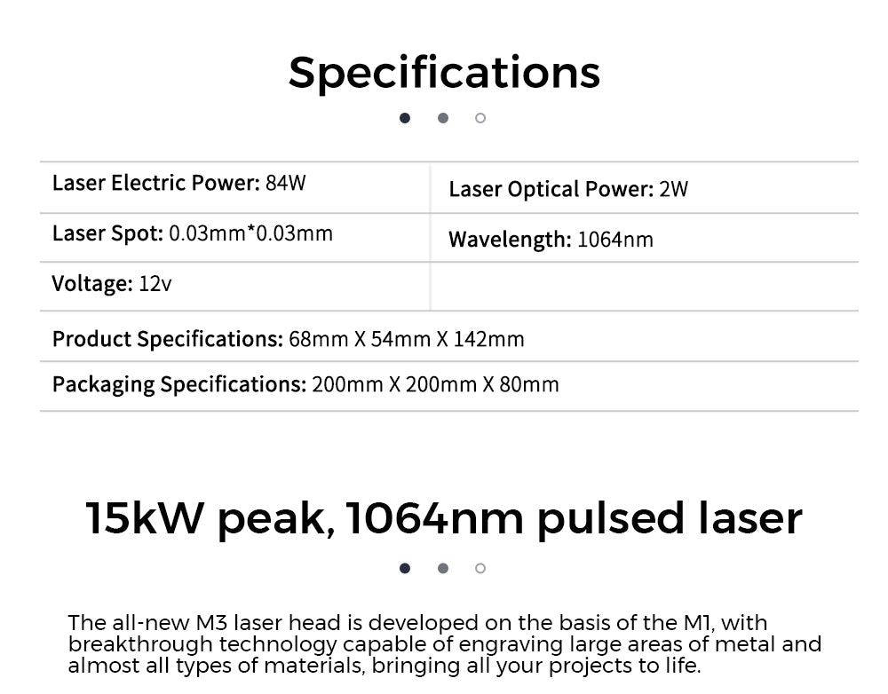 Módulo láser infrarrojo TWO TREES T20 de 1064 nm y 2 W para grabador láser TT-5.5S / TTS - Negro