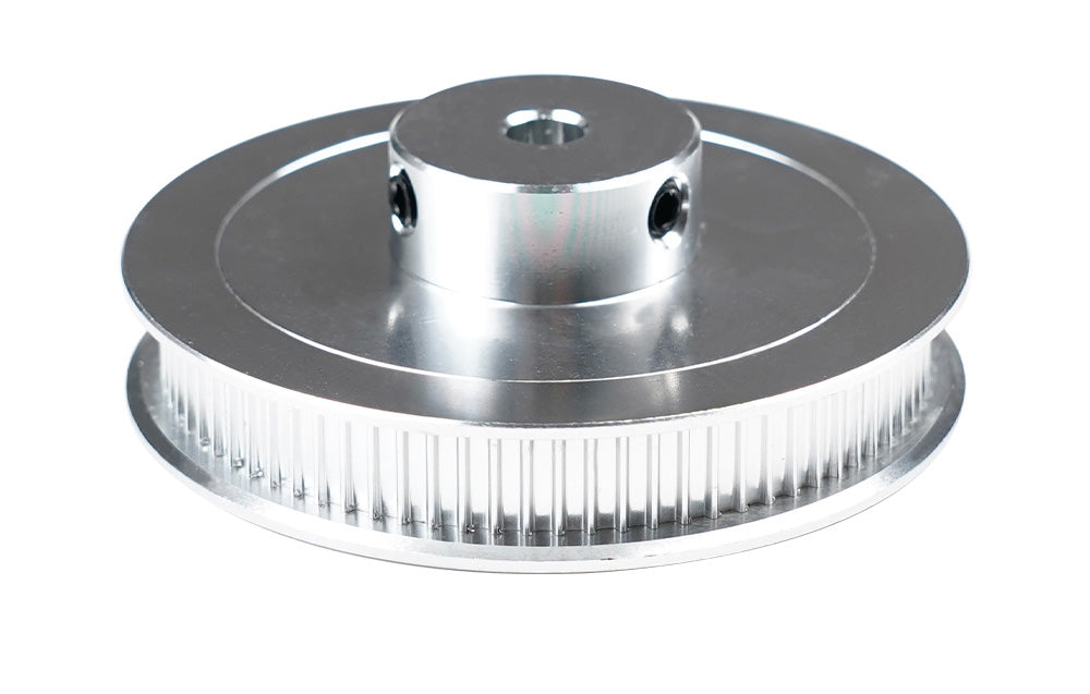Piezas para impresora 3D TWO TREES VORON V2.4, polea de distribución GT2 de 80 dientes, diámetro de 5 mm, ancho de correa de 6 mm, rueda motriz de aleación de aluminio - Negra