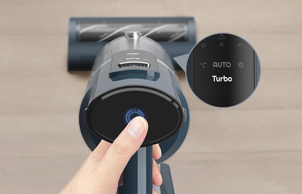 Aspiradora sin cable Ultenic FS1 con estación de vaciado automático, succión de 30 KPa, motor de 450 W, 4 modos de velocidad, filtración de 5 capas, hasta 60 minutos de autonomía, batería extraíble, pantalla táctil.