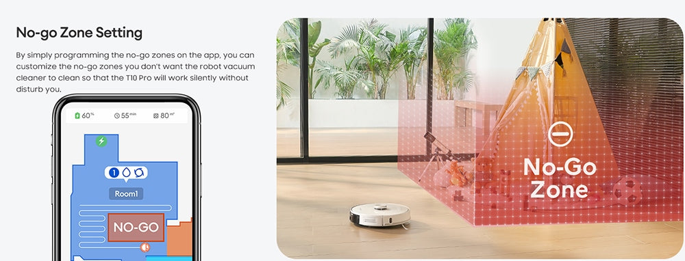 Robot aspirador Ultenic T10 Pro con estación de autovaciado, succión de 4000 Pa, mopa de doble rotación, bolsa de polvo de 3,3 L, navegación LiDAR, potenciador de alfombras, batería de 5200 mAh, tiempo de funcionamiento máximo de 200 minutos, control por aplicación/voz.