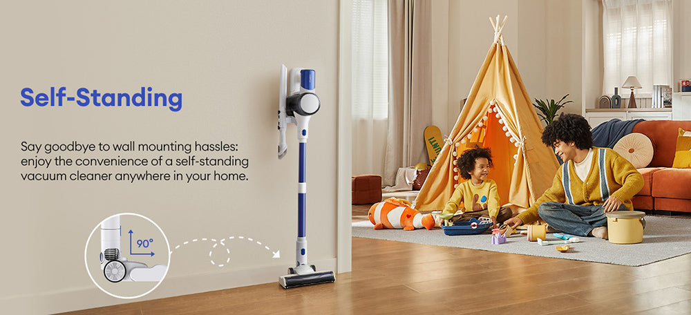 Aspiradora sin cable Ultenic U10 Ultra, succión de 40 kPa, motor digital de 450 W, de pie, tubo telescópico, 40 minutos de autonomía, linterna integrada, giro de 180°.