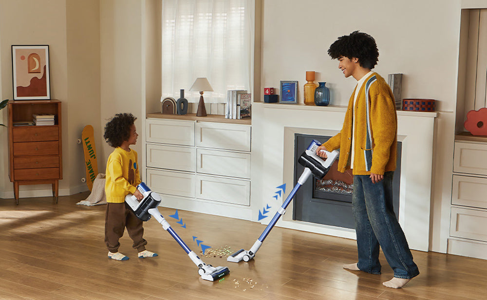 Aspiradora sin cable Ultenic U10 Ultra, succión de 40 kPa, motor digital de 450 W, de pie, tubo telescópico, 40 minutos de autonomía, linterna integrada, giro de 180°.