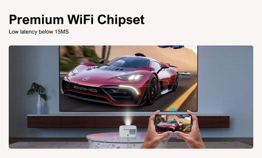 Proyector Portátil ULTIMEA Apollo P10, 300 ANSI, Decodificación 1080P, Nativo 720P, WiFi 2.4GHz/5GHz