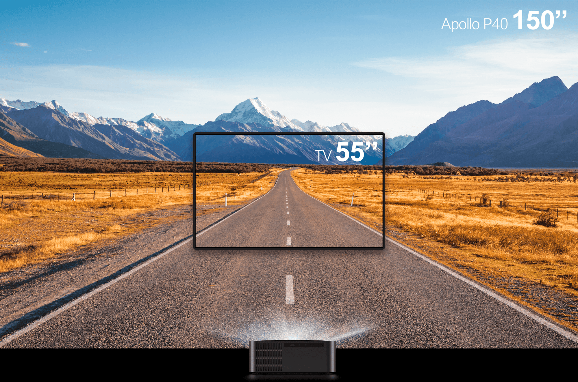 Proyector LCD Ultimea Apollo P40 nativo de 1080P