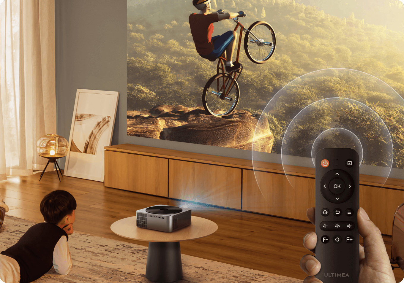 Proyector LCD Ultimea Apollo P40 nativo de 1080P